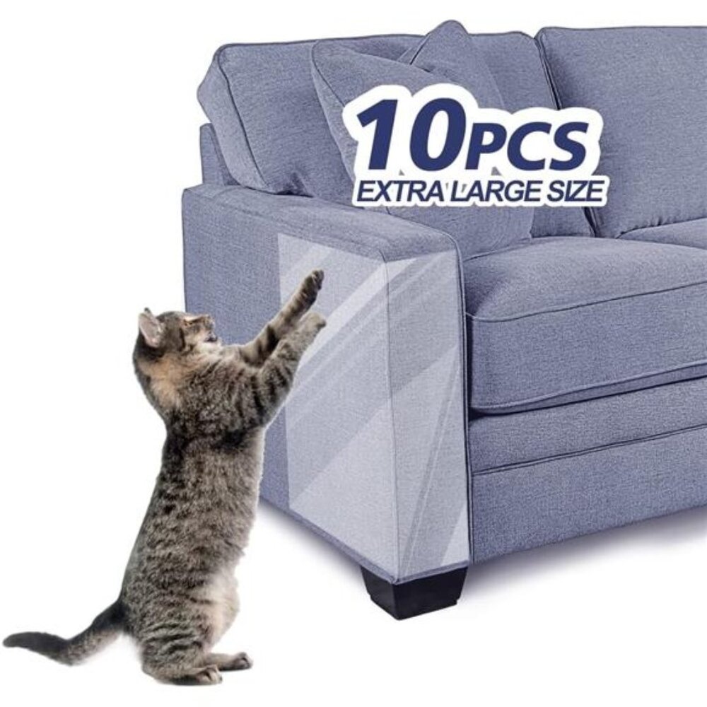 10 Pcs Extra Large Furniture Protectors from Cats, 5pcs 17" x12” & 5pcs 17"x10"